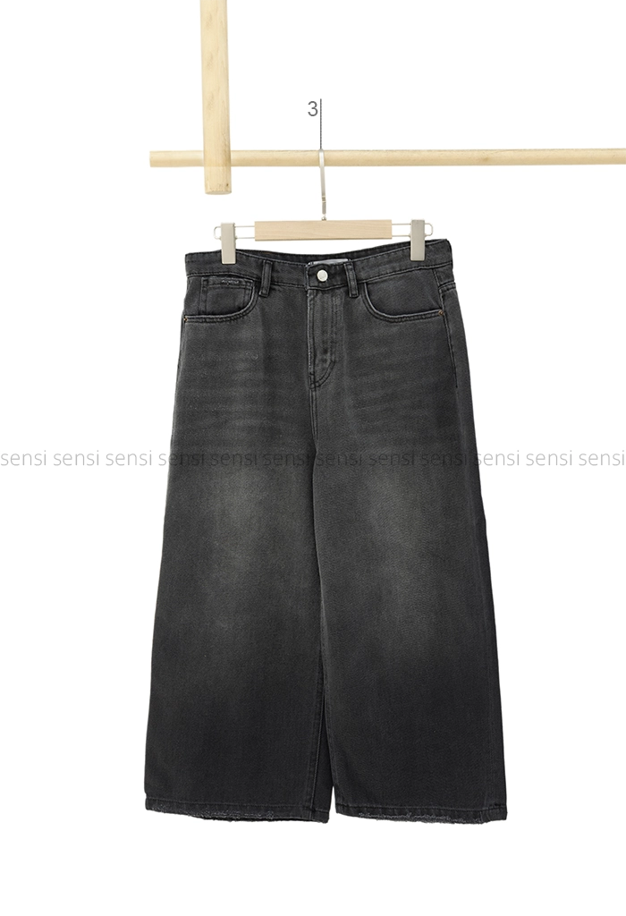 شلوار جین کراپت واید لگ کد1005012